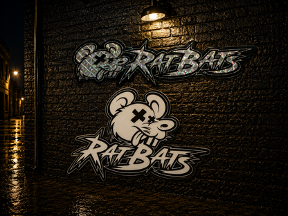 RatBats Black N White K/O Sticker Decal