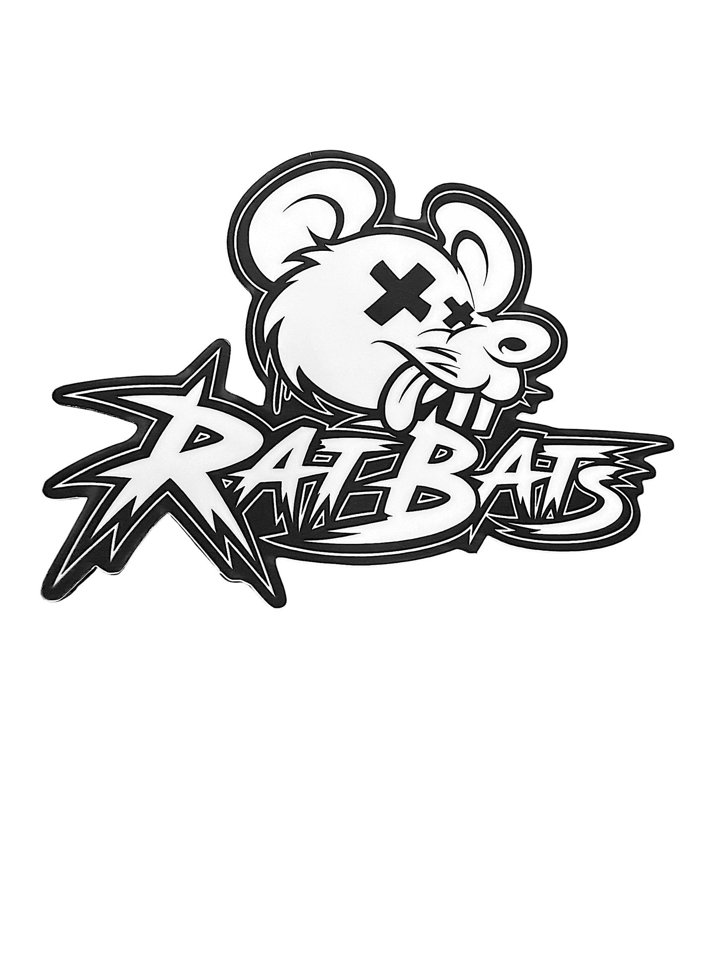 RatBats Black N White K/O Sticker Decal